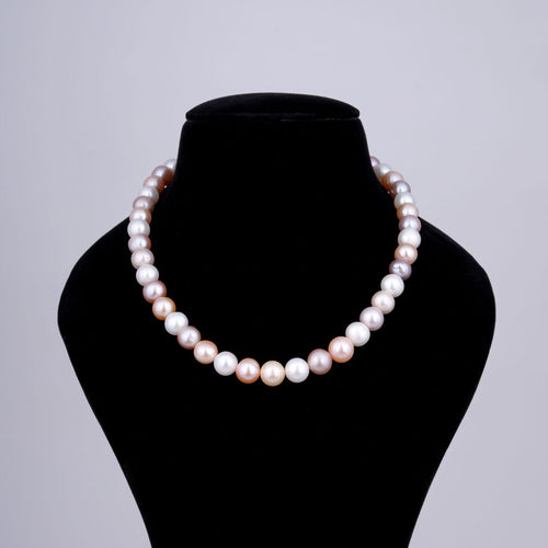 Classic Multicolour Round Pearl Necklace