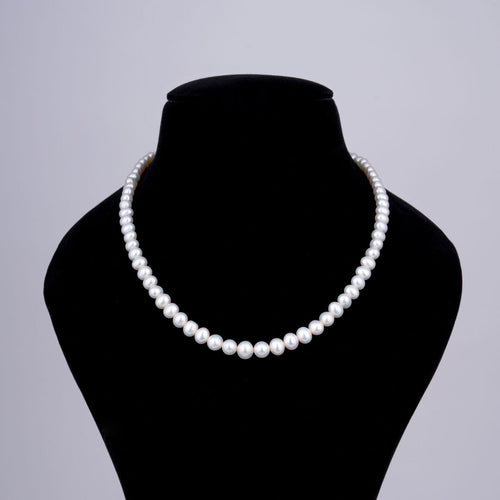 Lusturous Round Pearl Necklace