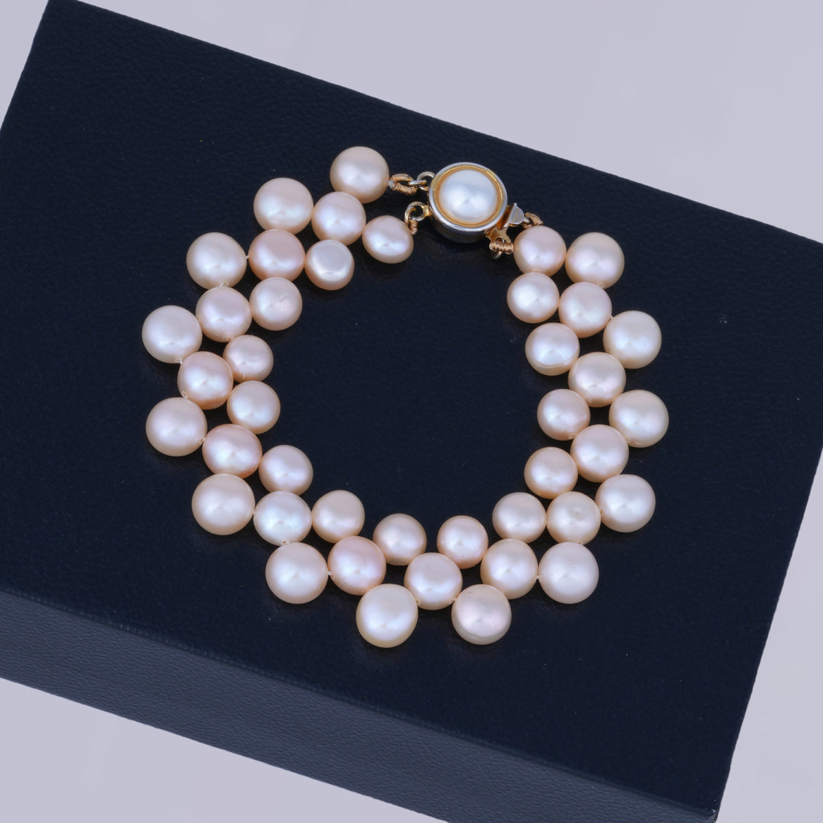 Rose Quartz Pearl Bracelet