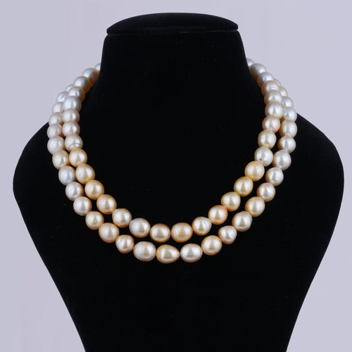 Chunky Layered Pearl Necklace