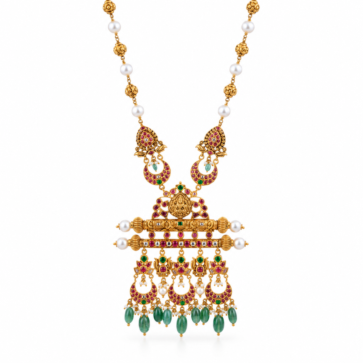 Padma Charita 22KT Gold Kundan Necklace
