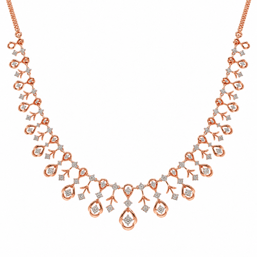 Perfect Luxe 14KT Gold Diamond Necklace