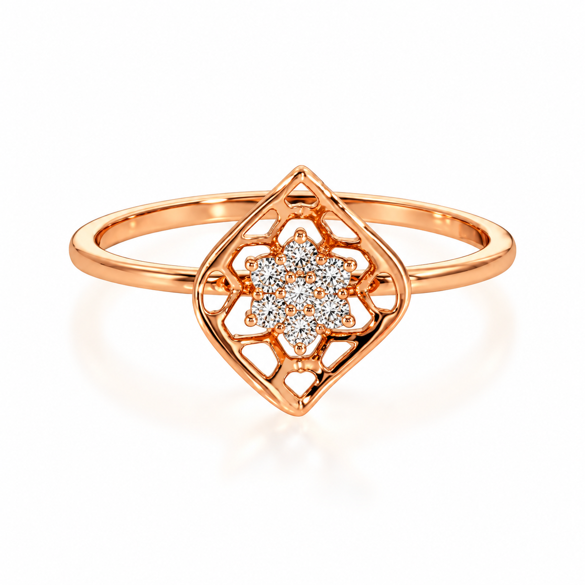 Petal Dawn 14KT Gold Lab Grown Diamond Ring