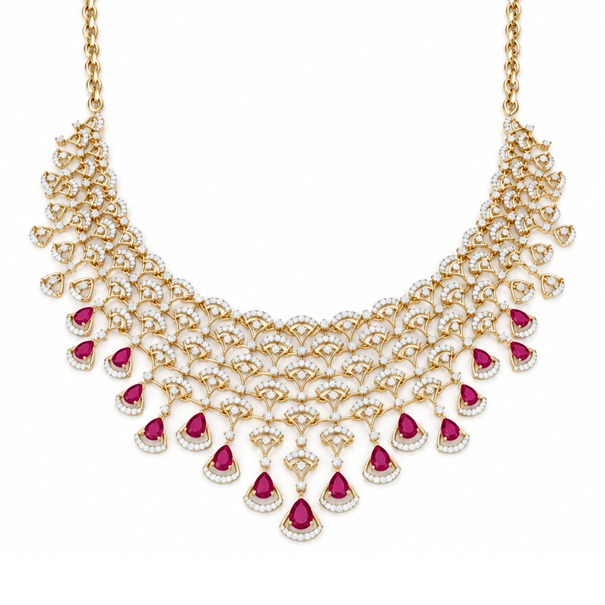 Radiant Harmony 14KT Gold Diamond Necklace