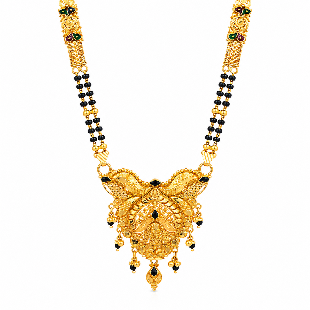 Rich Filigree 22KT Gold Mangalsutra