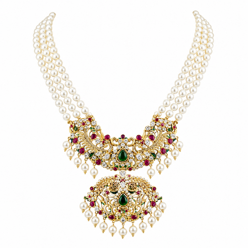 Semi Precious Beaded Necklace