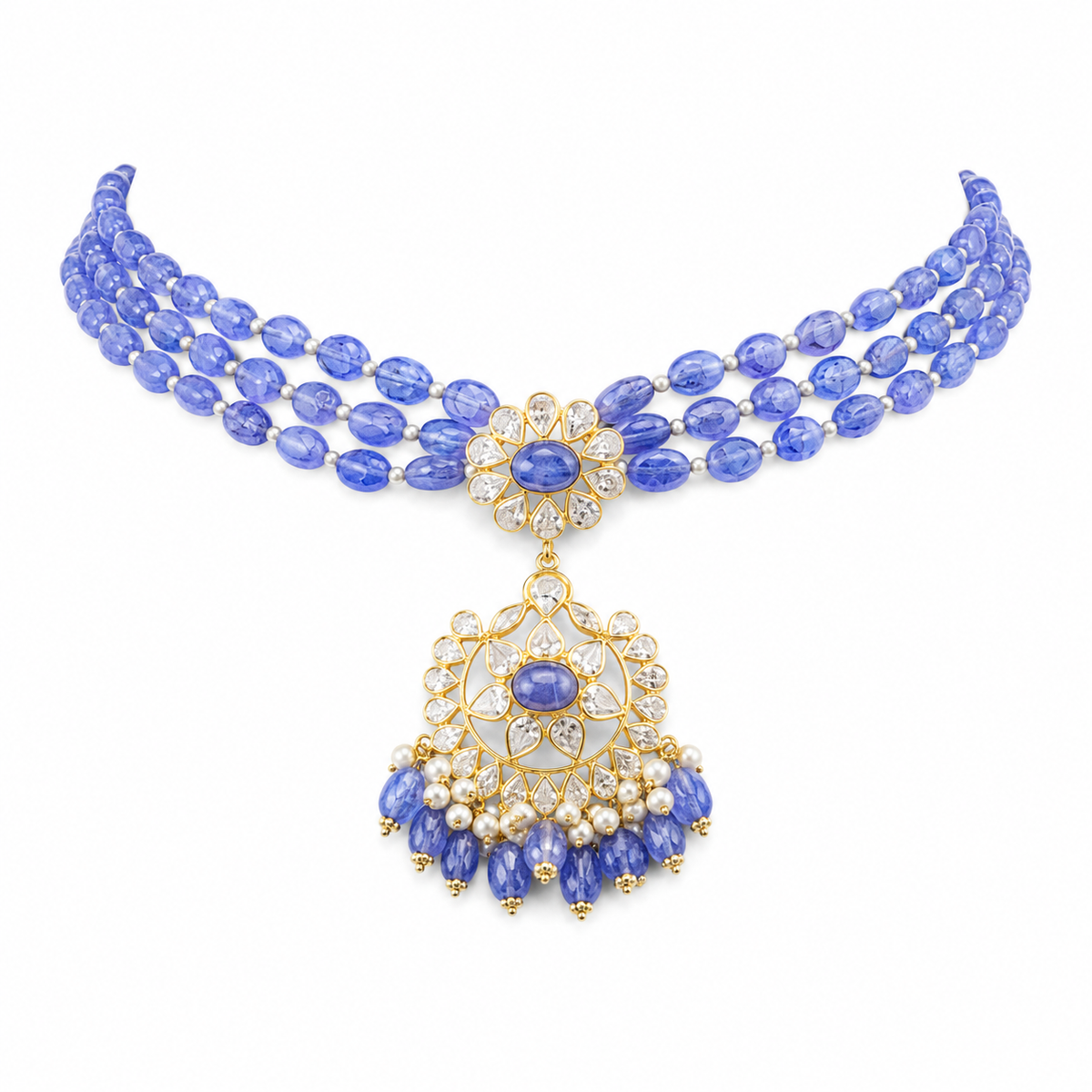 Semi Precious Beaded Necklace