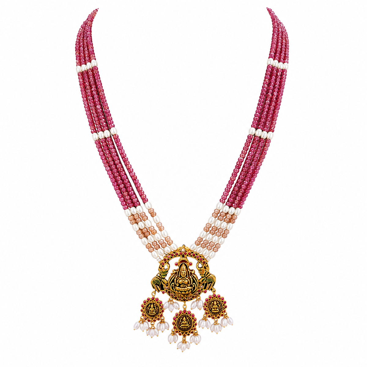 Semi Precious Beaded Necklace