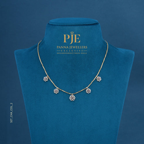 Semi Precious Station Necklace