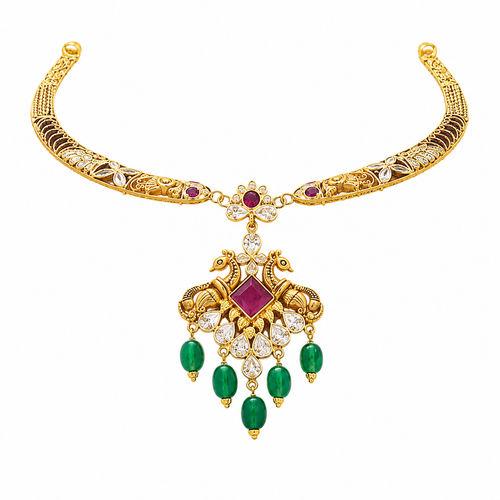 Semi Precious Kanti Necklace
