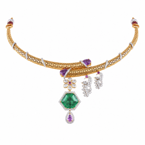 Semi Precious Kanti Necklace