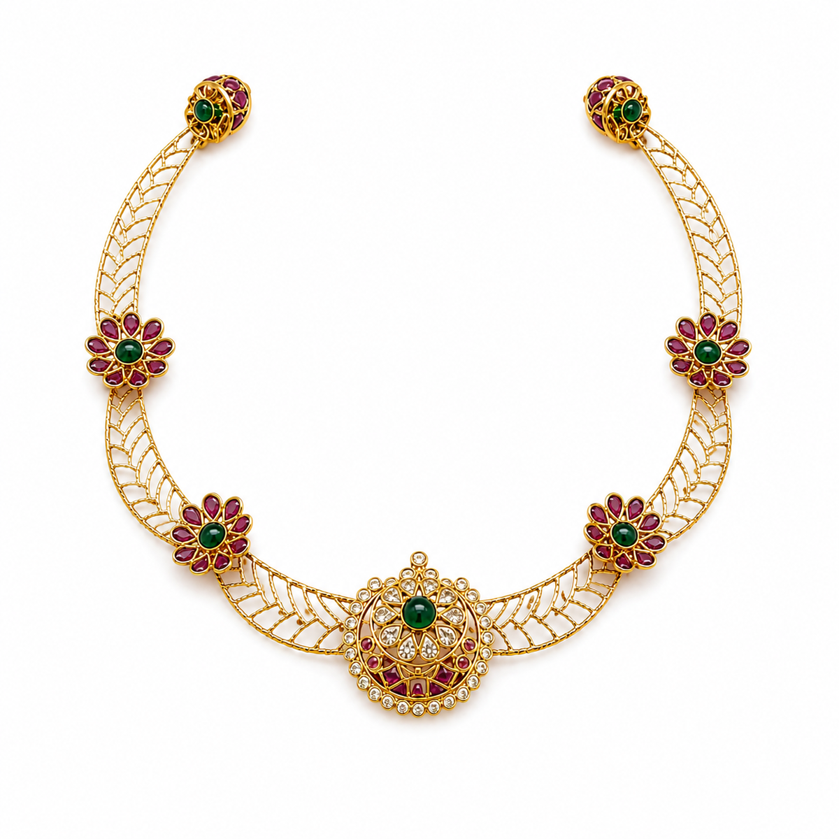 Semi Precious Kanti Necklace