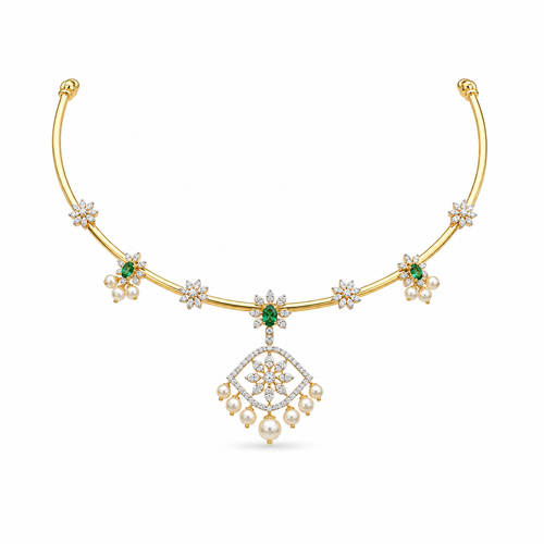 Semi Precious Kanti Necklace