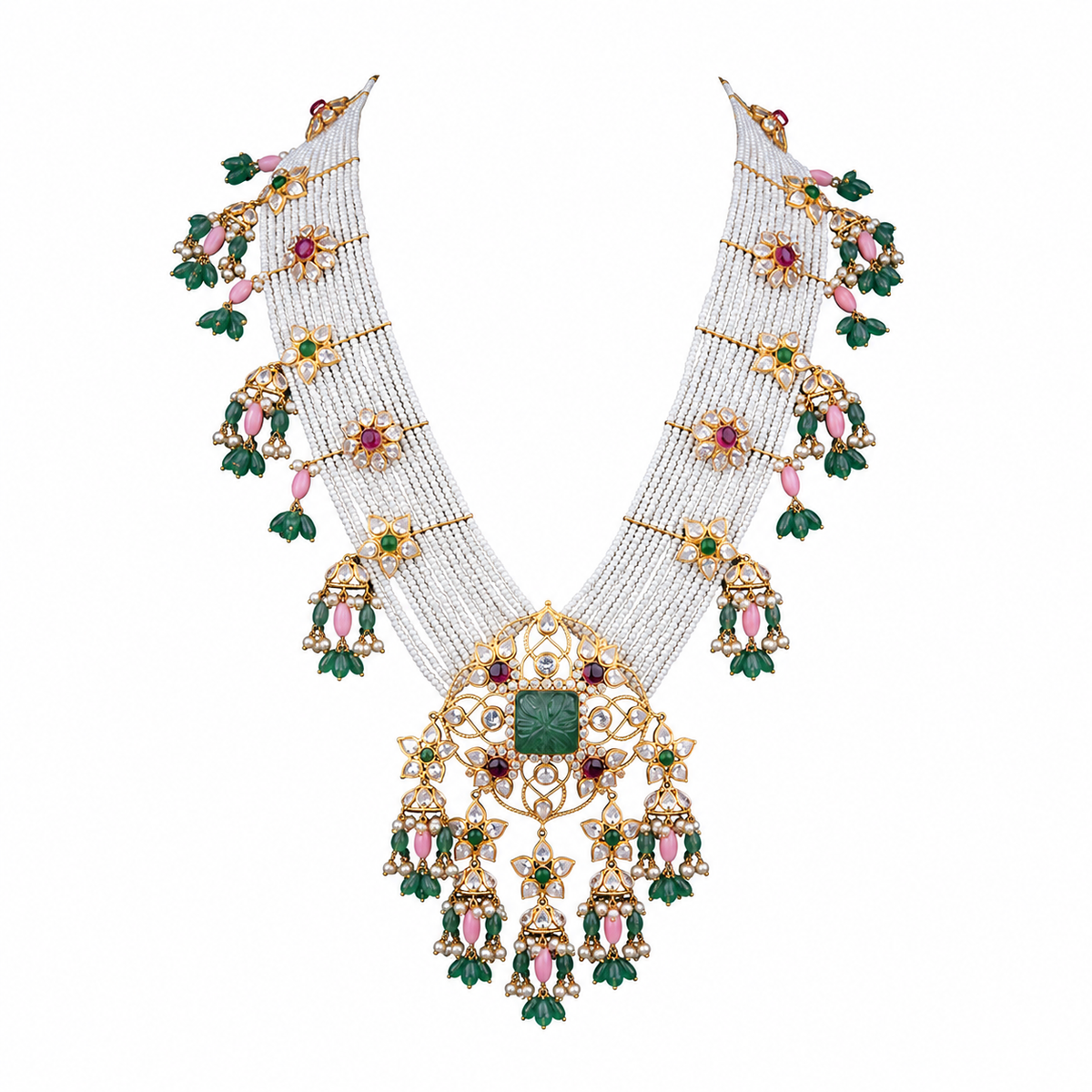 Semi Precious Beaded Necklace