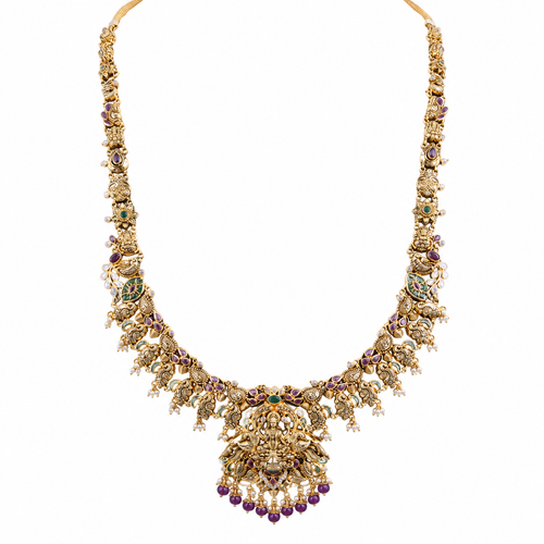 Semi Precious Long Necklace