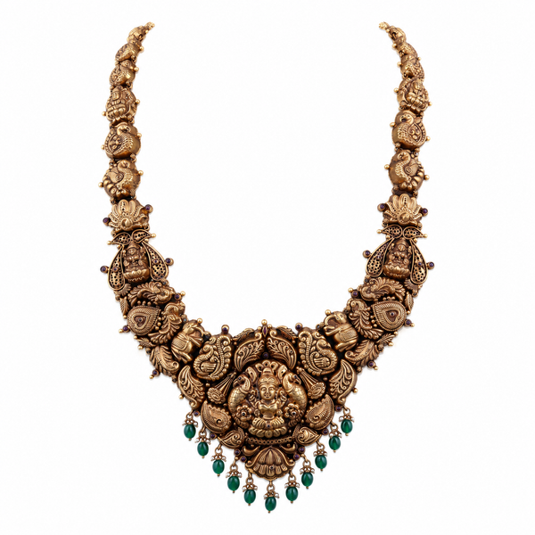 Lalima 22KT Gold Temple Necklace