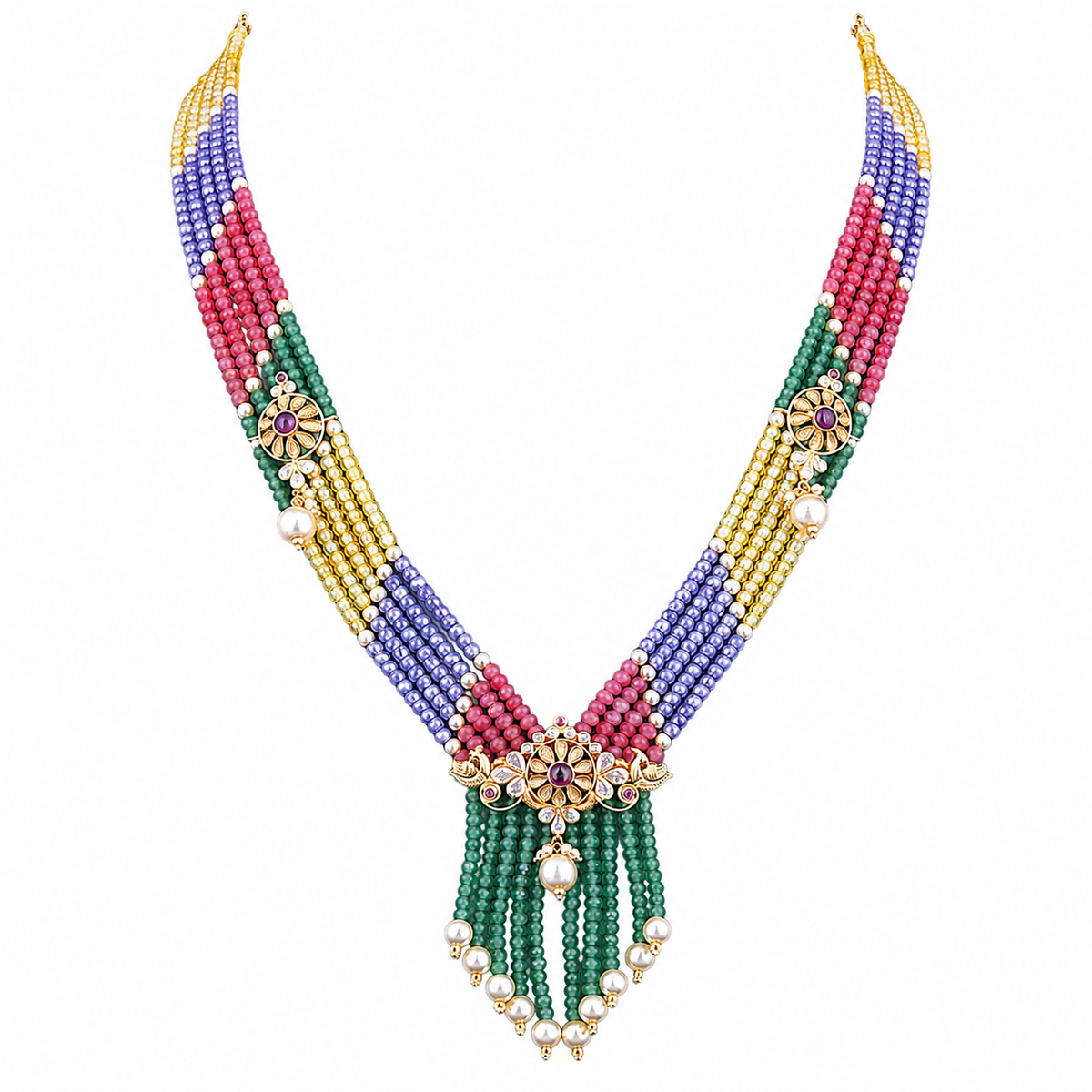 Semi Precious Beaded Necklace