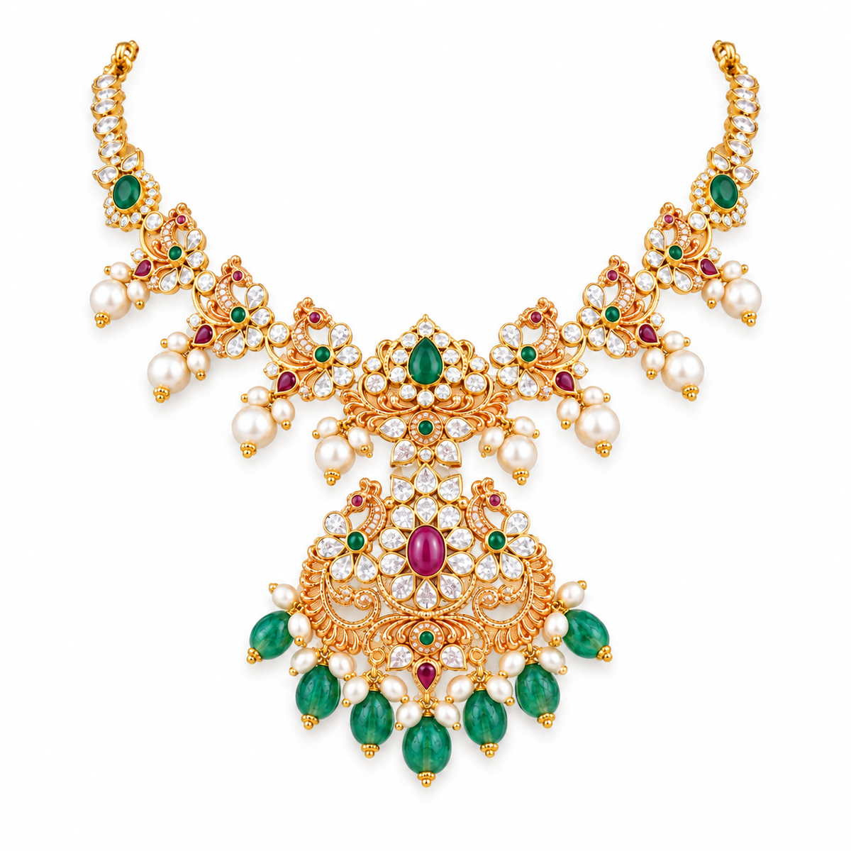 Maitri 22KT Gold Antique Necklace