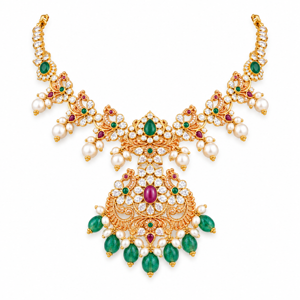Maitri 22KT Gold Antique Necklace