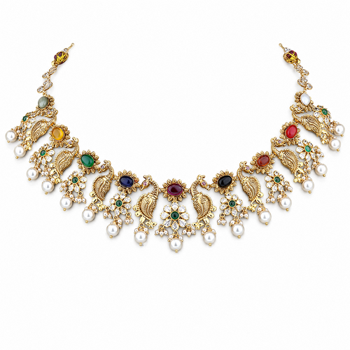 Semi Precious Short Necklace