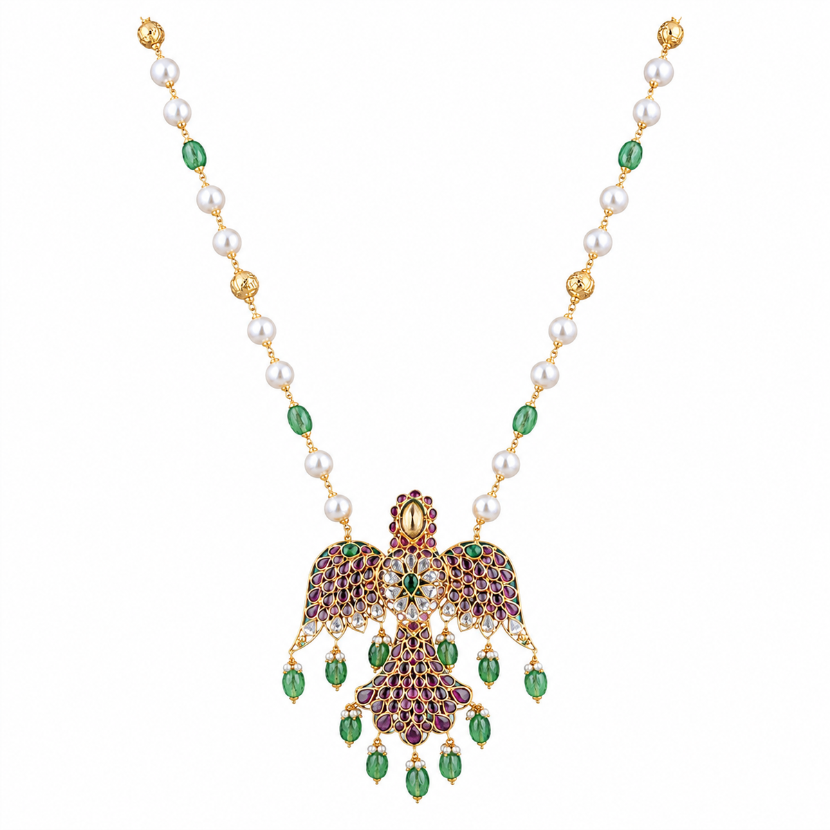 Semi Precious Beaded Necklace