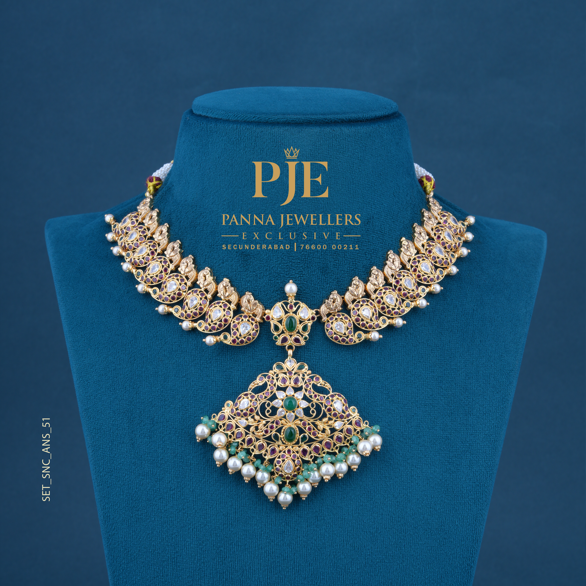 Semi Precious Short Necklace