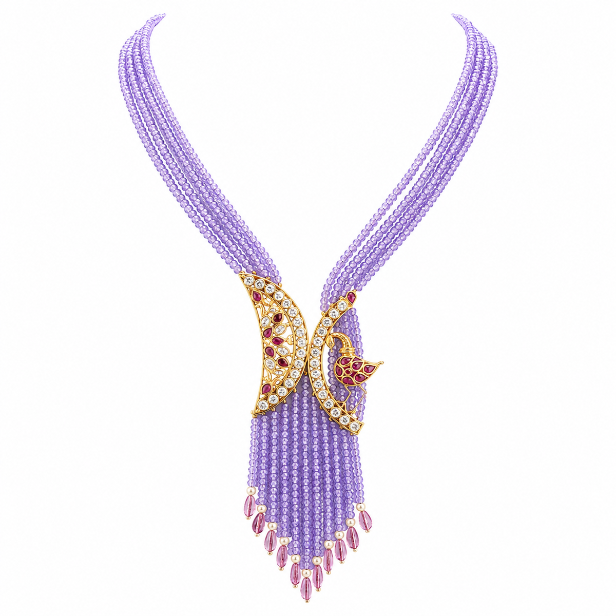 Semi Precious Beaded Necklace