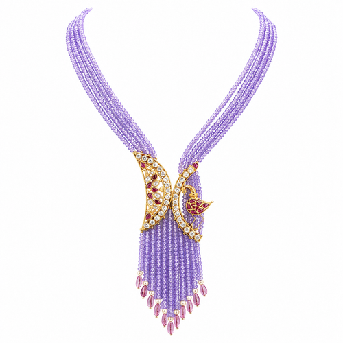 Semi Precious Beaded Necklace