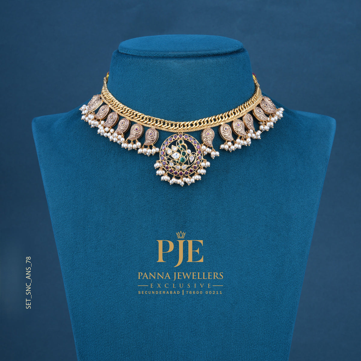 Semi Precious Short Necklace