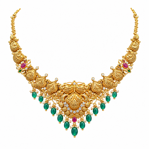 Semi Precious Short Necklace
