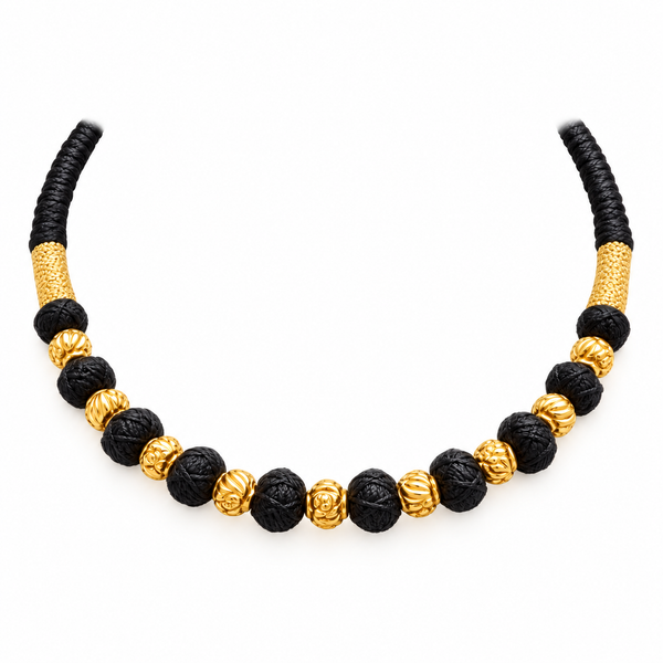 Vasumati 22KT Gold Antique Short Necklace
