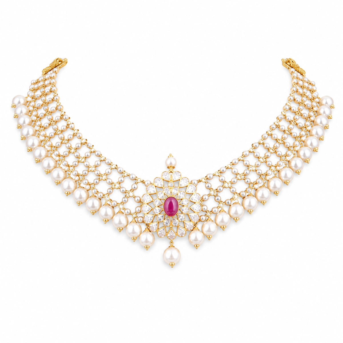 Semi Precious Short Necklace