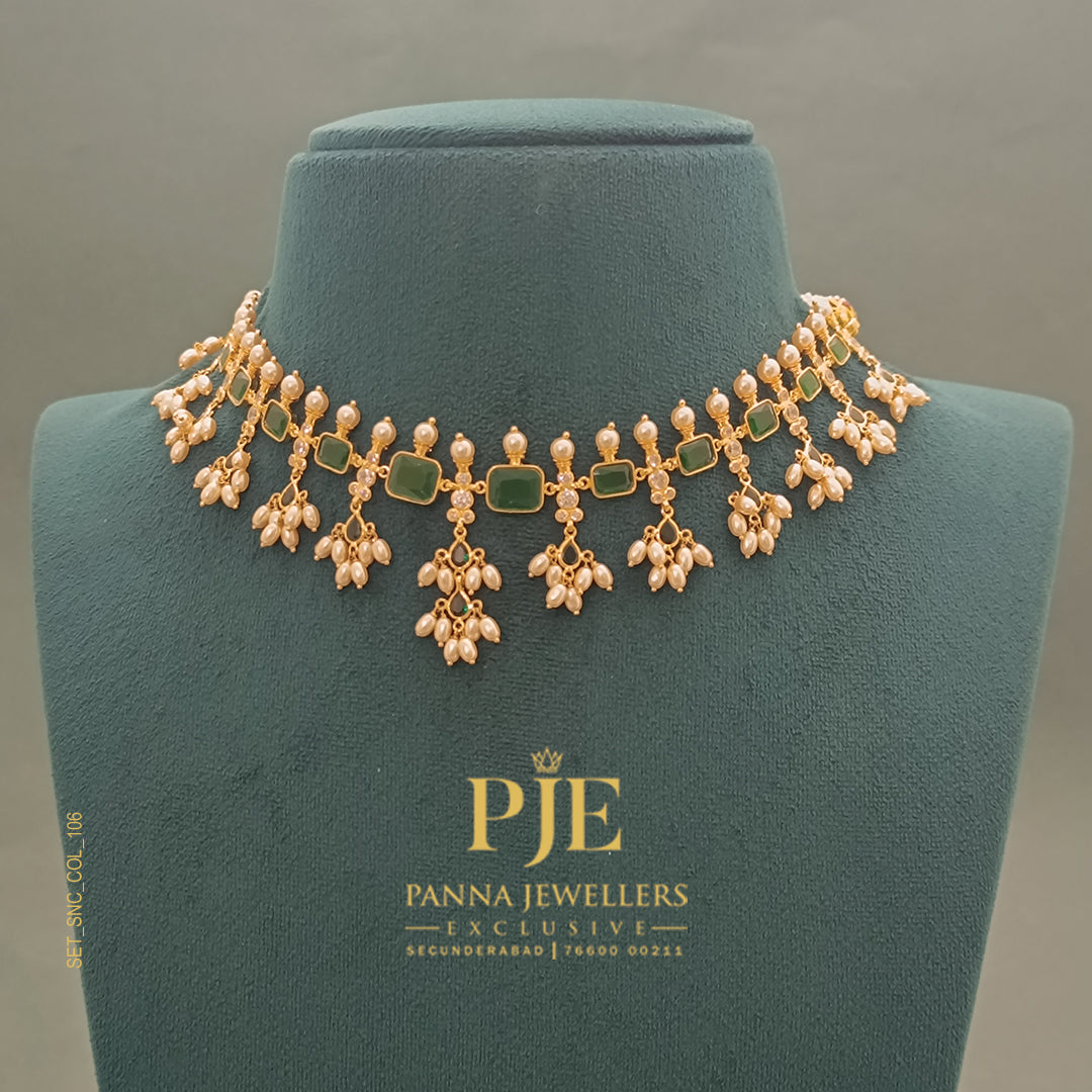 Semi Precious Short Necklace