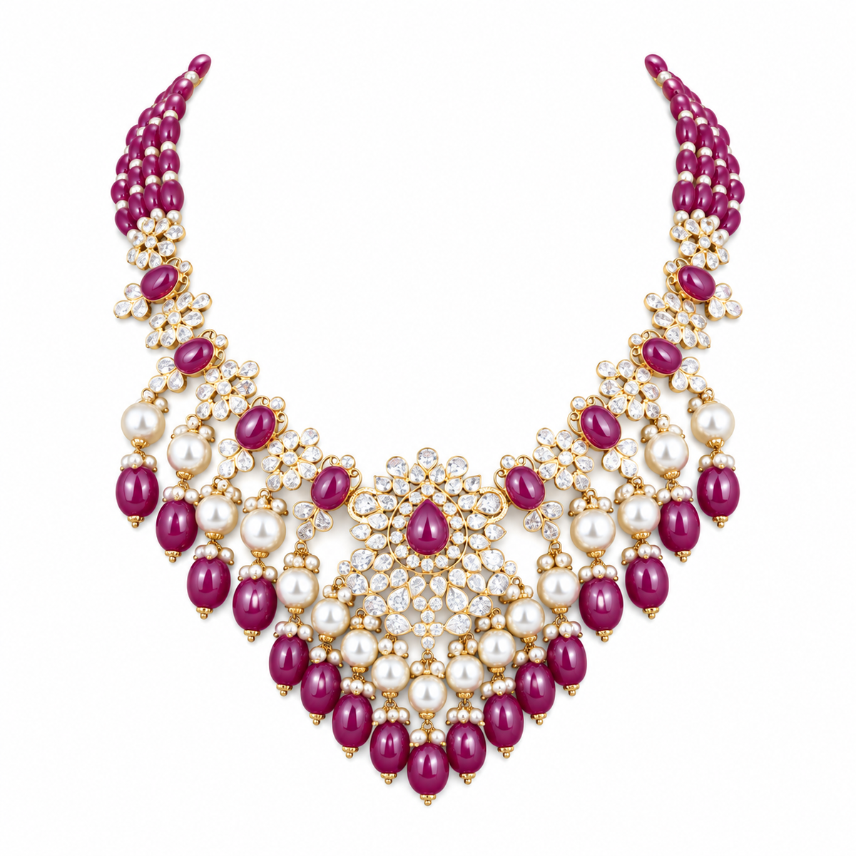 Semi Precious Short Necklace