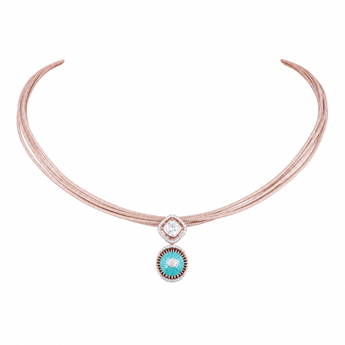 Semi Precious Short Necklace