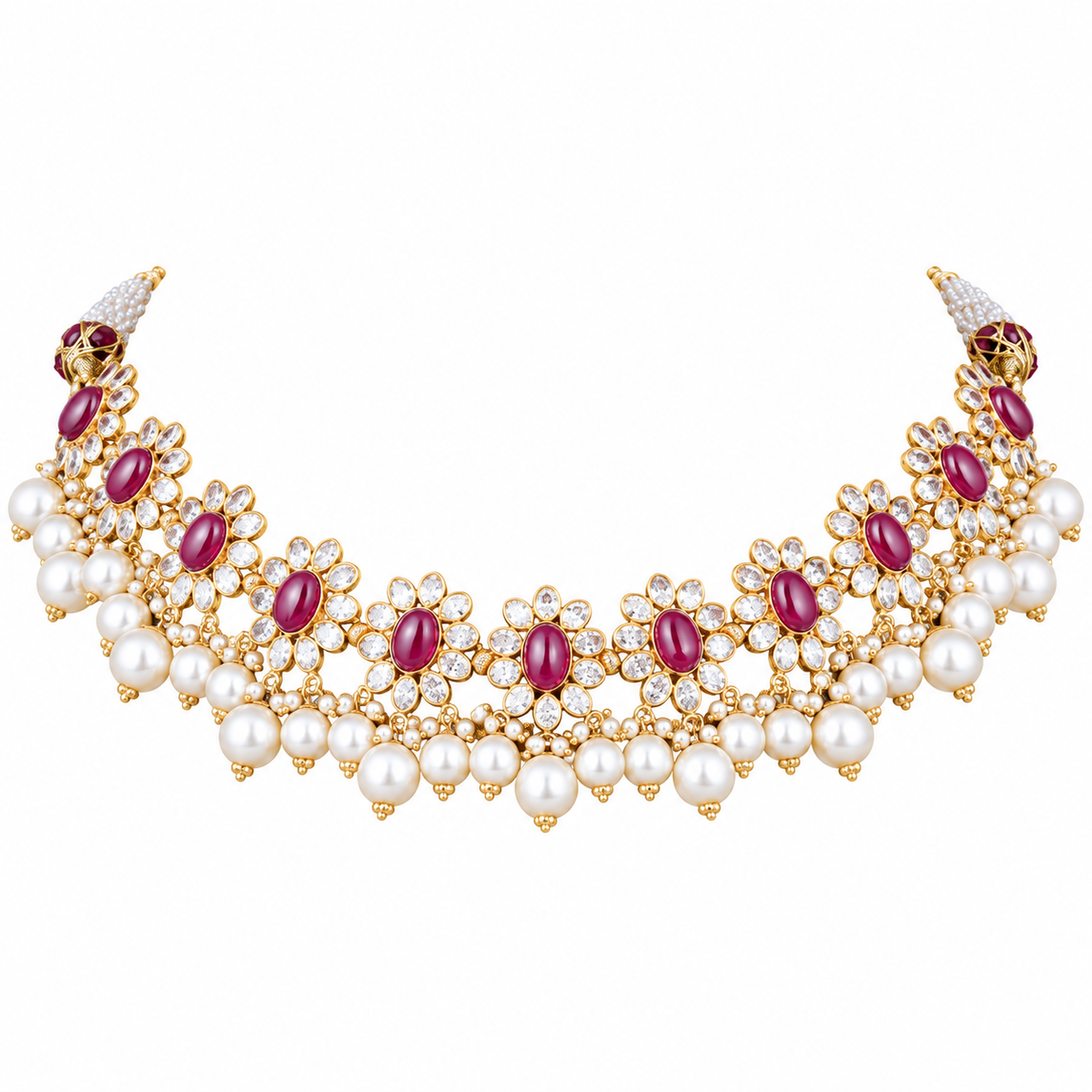 Semi Precious Short Necklace