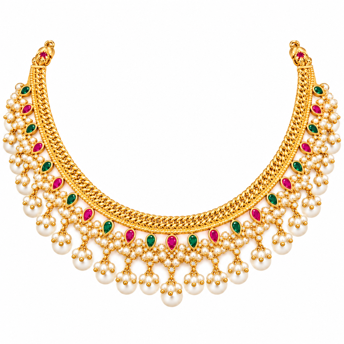 Rhea 22KT Gold Necklace