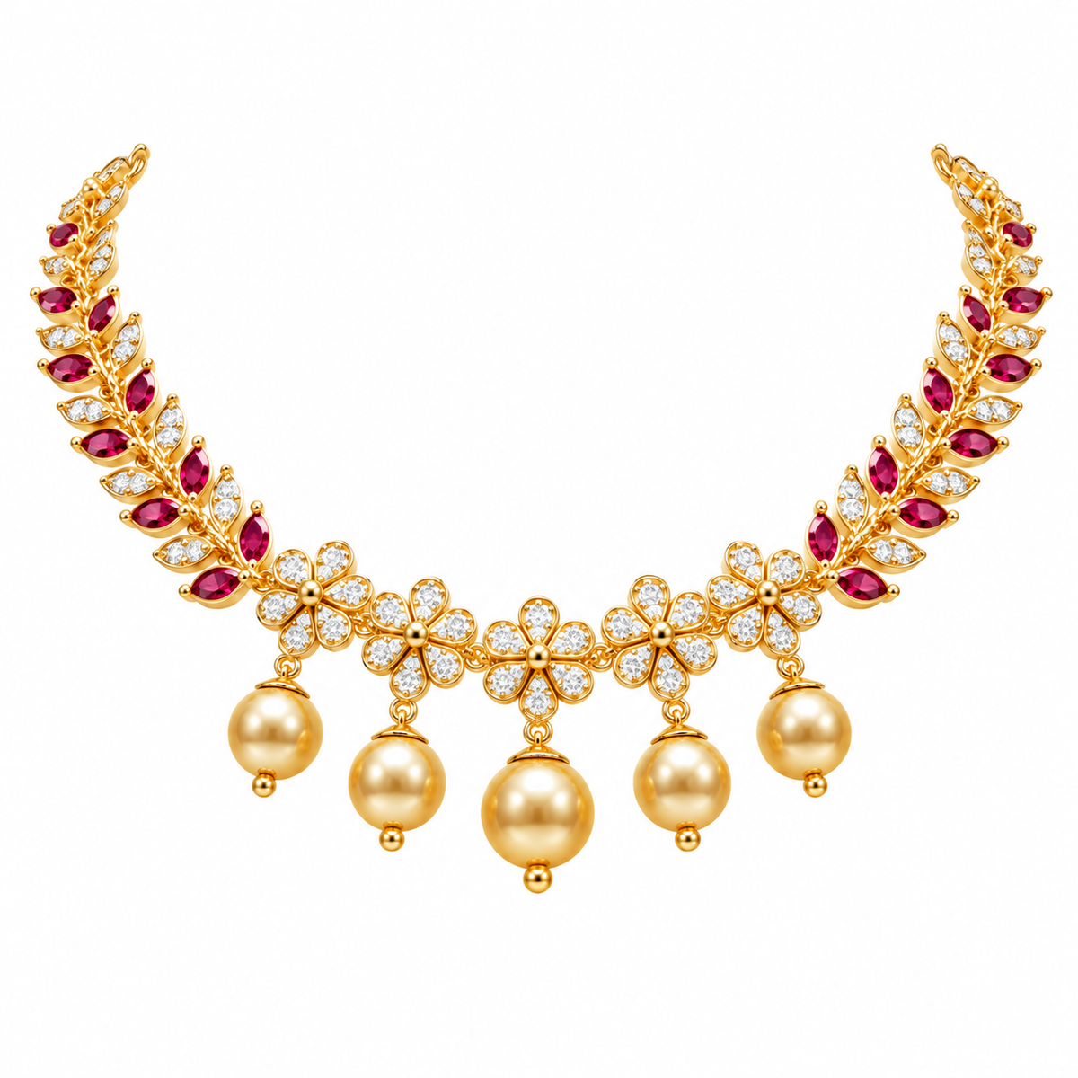Hamsini 22KT Gold Necklace