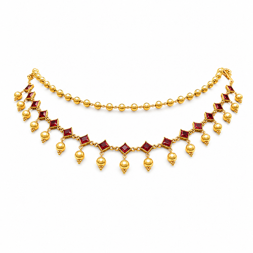 Semi Precious Short Necklace