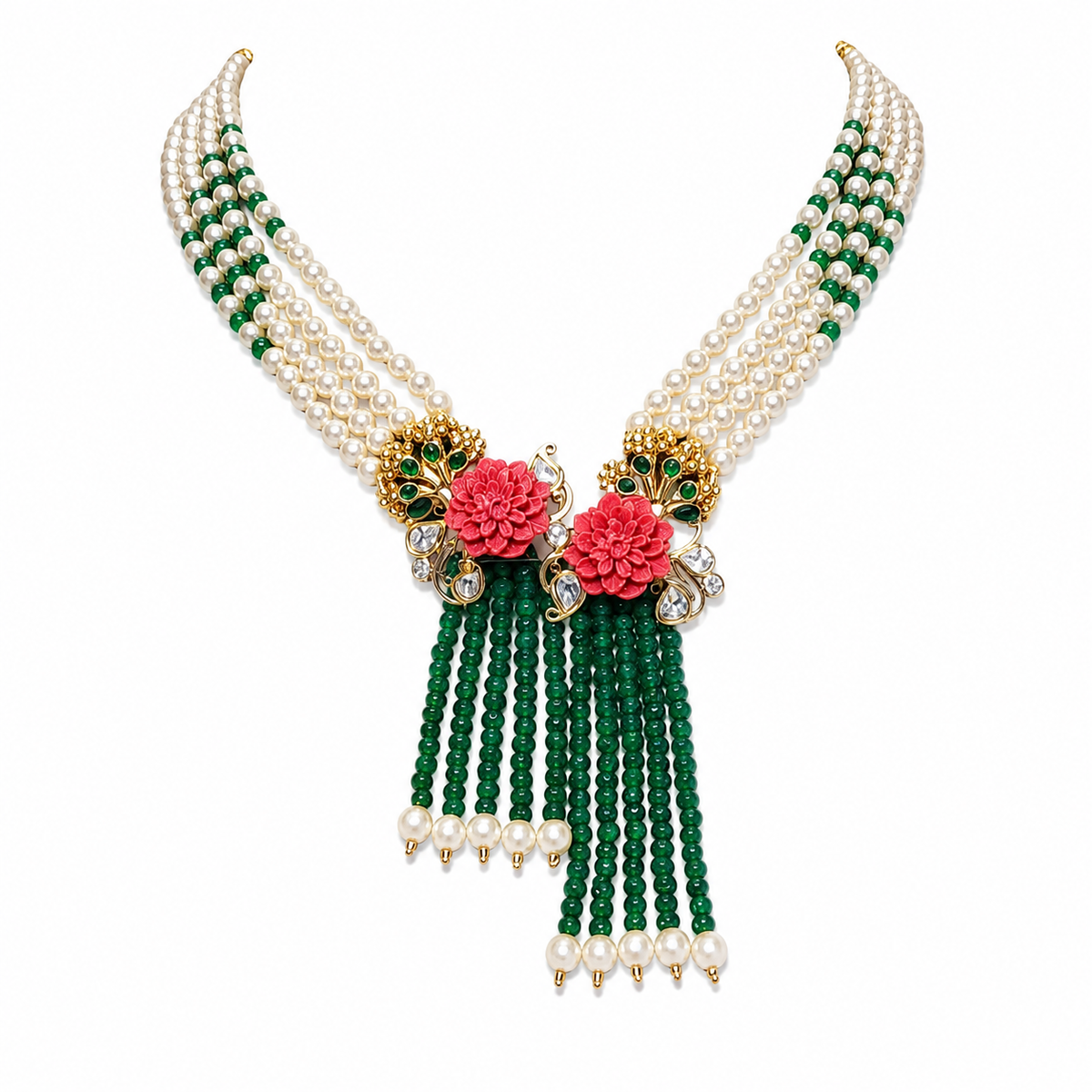 Semi Precious Beaded Necklace