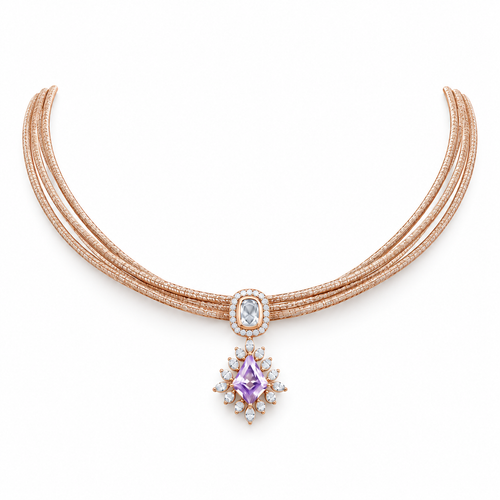 Semi Precious Short Necklace