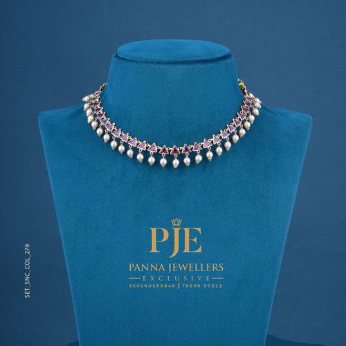 Semi Precious Short Necklace