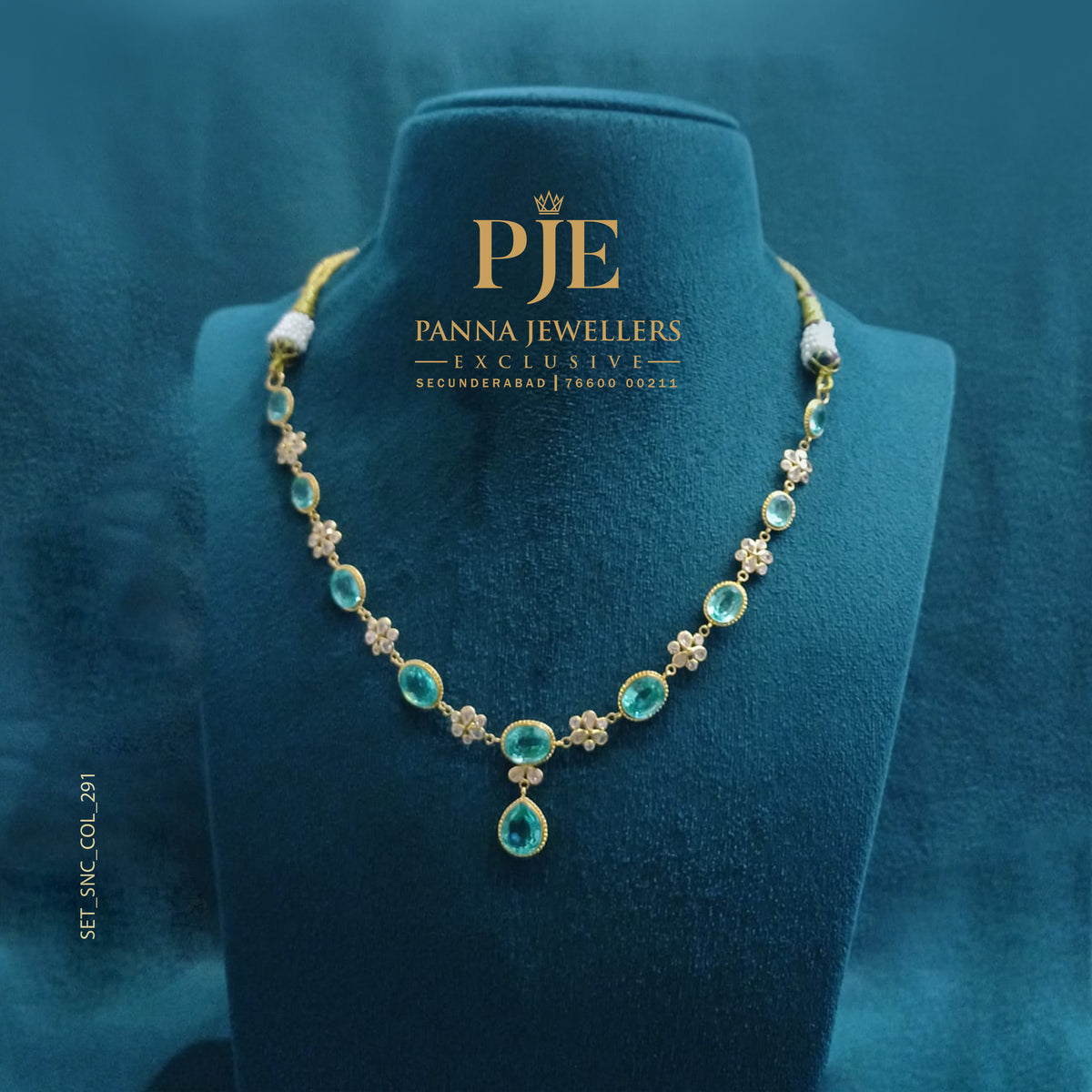 Semi Precious Short Necklace