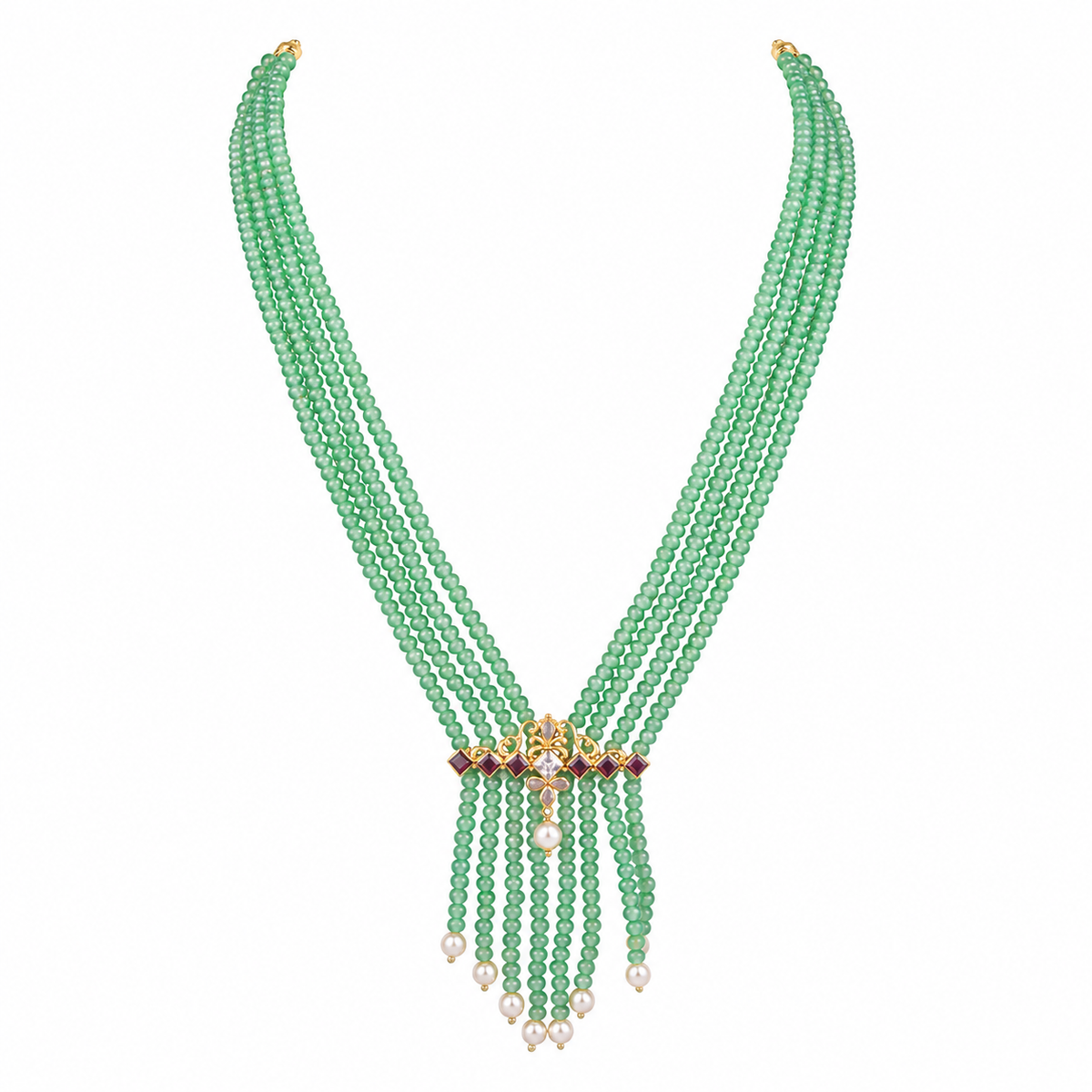 Semi Precious Beaded Necklace