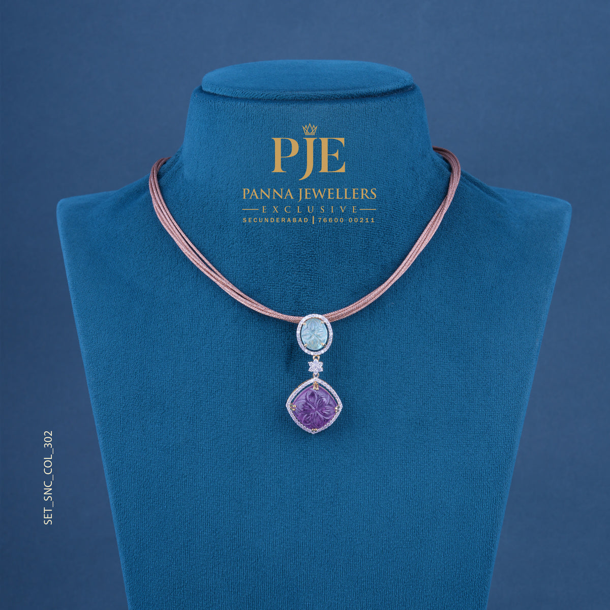 Semi Precious Short Necklace