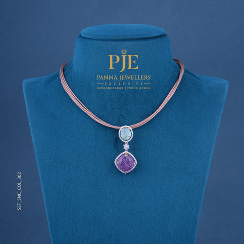 Semi Precious Short Necklace