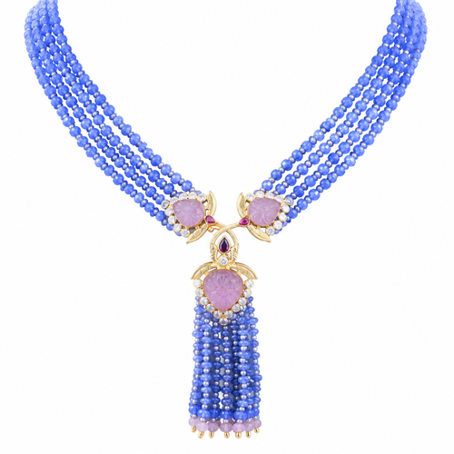 Semi Precious Beaded Necklace