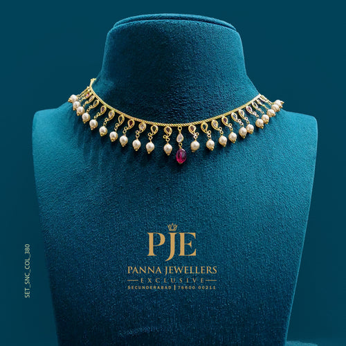 Semi Precious Short Necklace