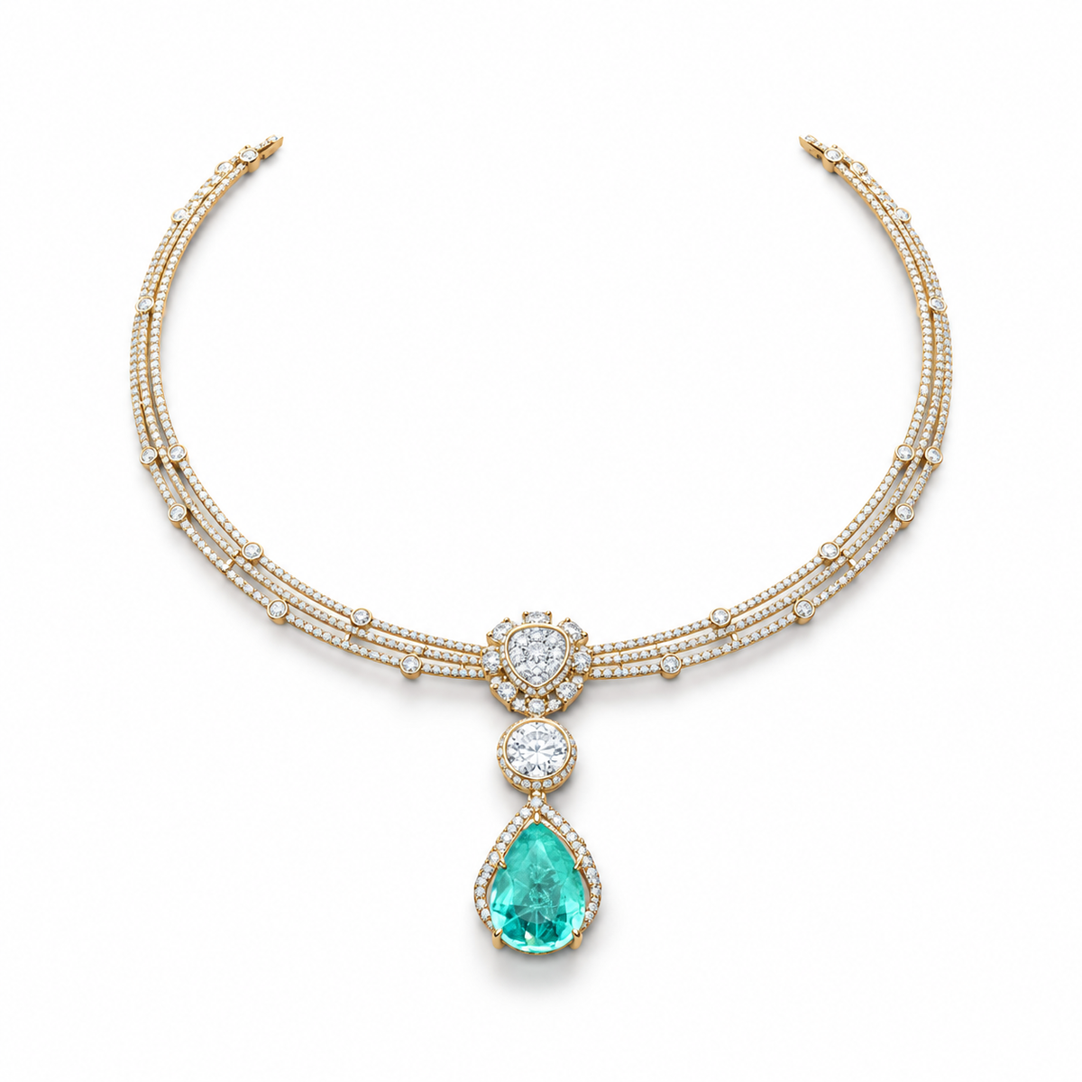 Semi Precious Short Necklace