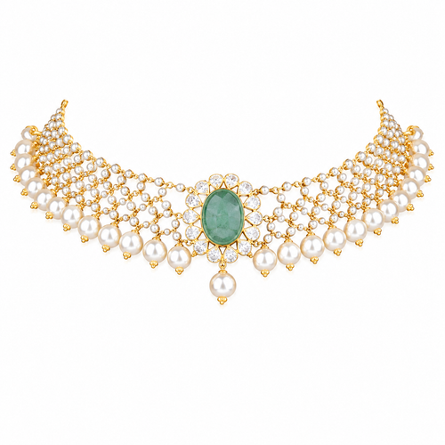 Semi Precious Short Necklace